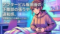 アフターピル服用後の下腹部の張りや違和感、生理痛のような痛みってなに?