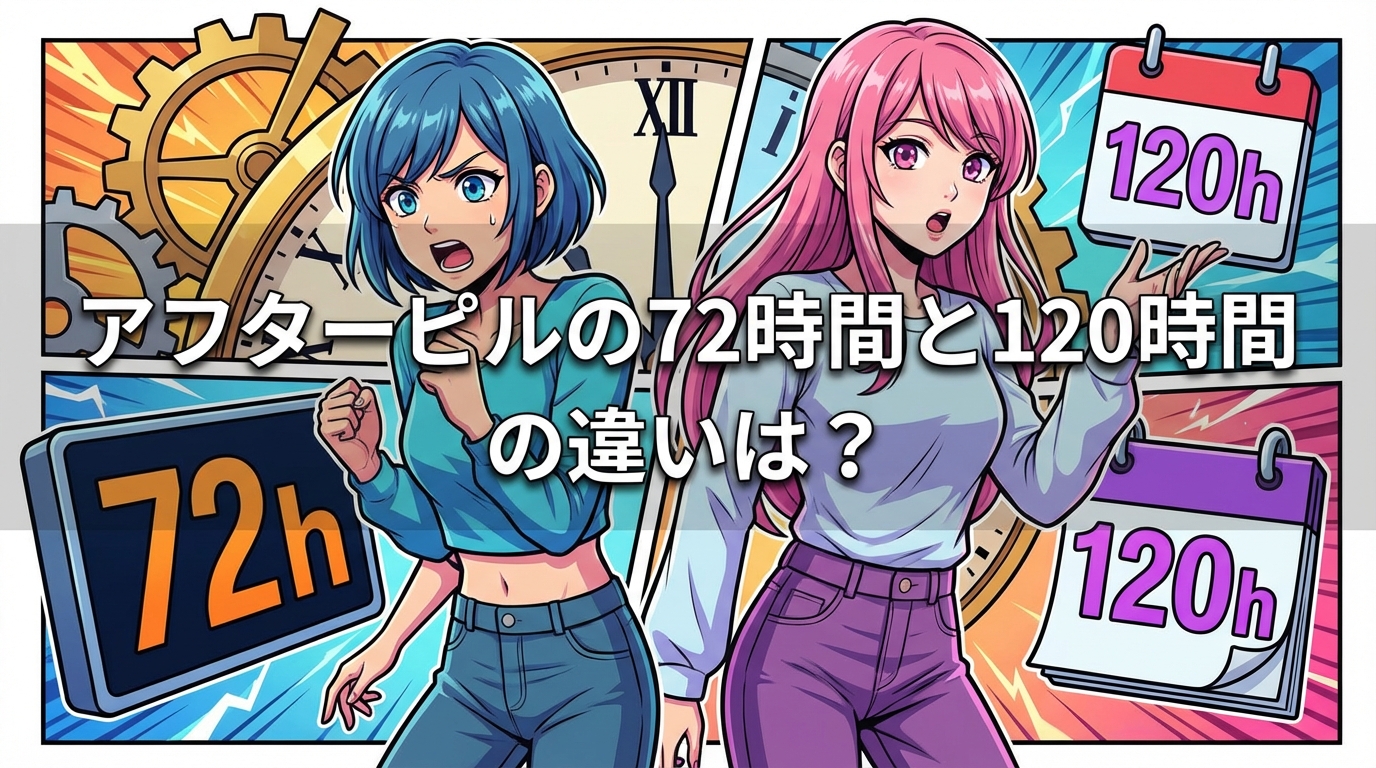 アフターピルの72時間と120時間の違いは？