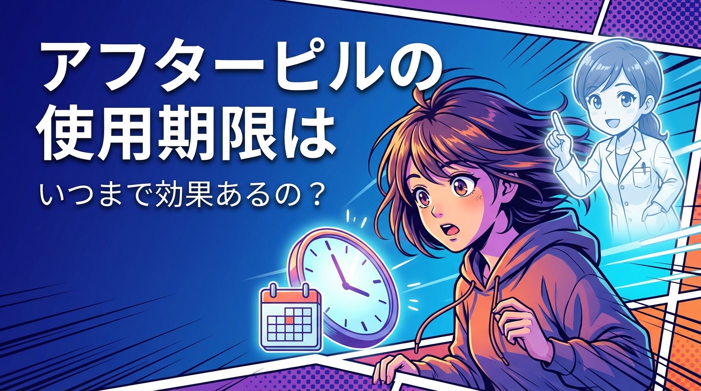 アフターピルの使用期限はいつまで効果あるの？