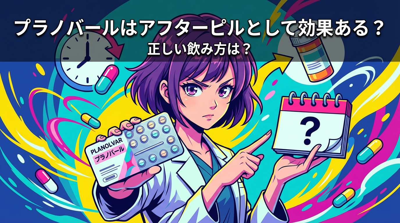 プラノバールはアフターピルとして効果ある？正しい飲み方は？