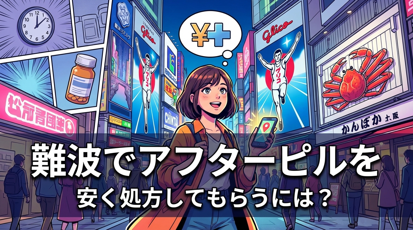 難波でアフターピルを安く処方してもらうには？