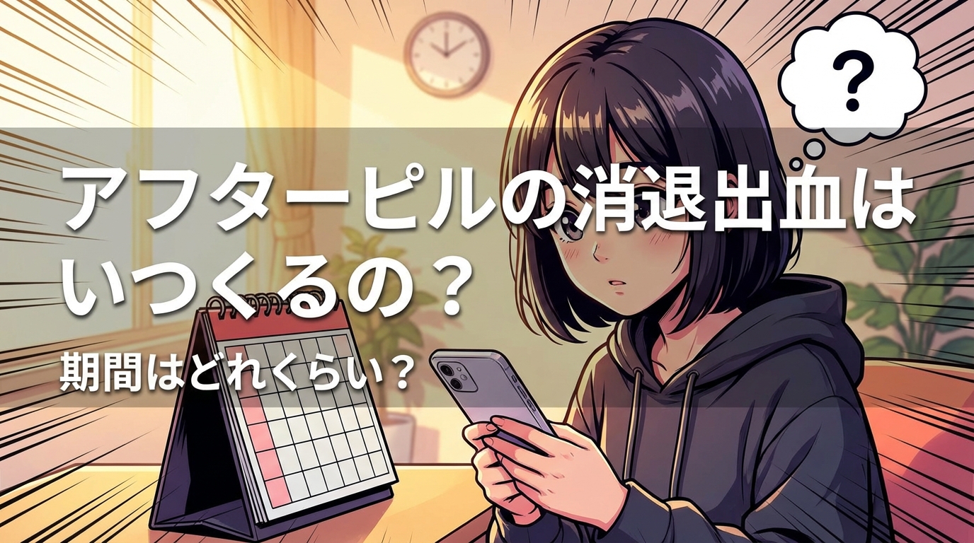 アフターピルの消退出血はいつくるの？期間はどれくらい？