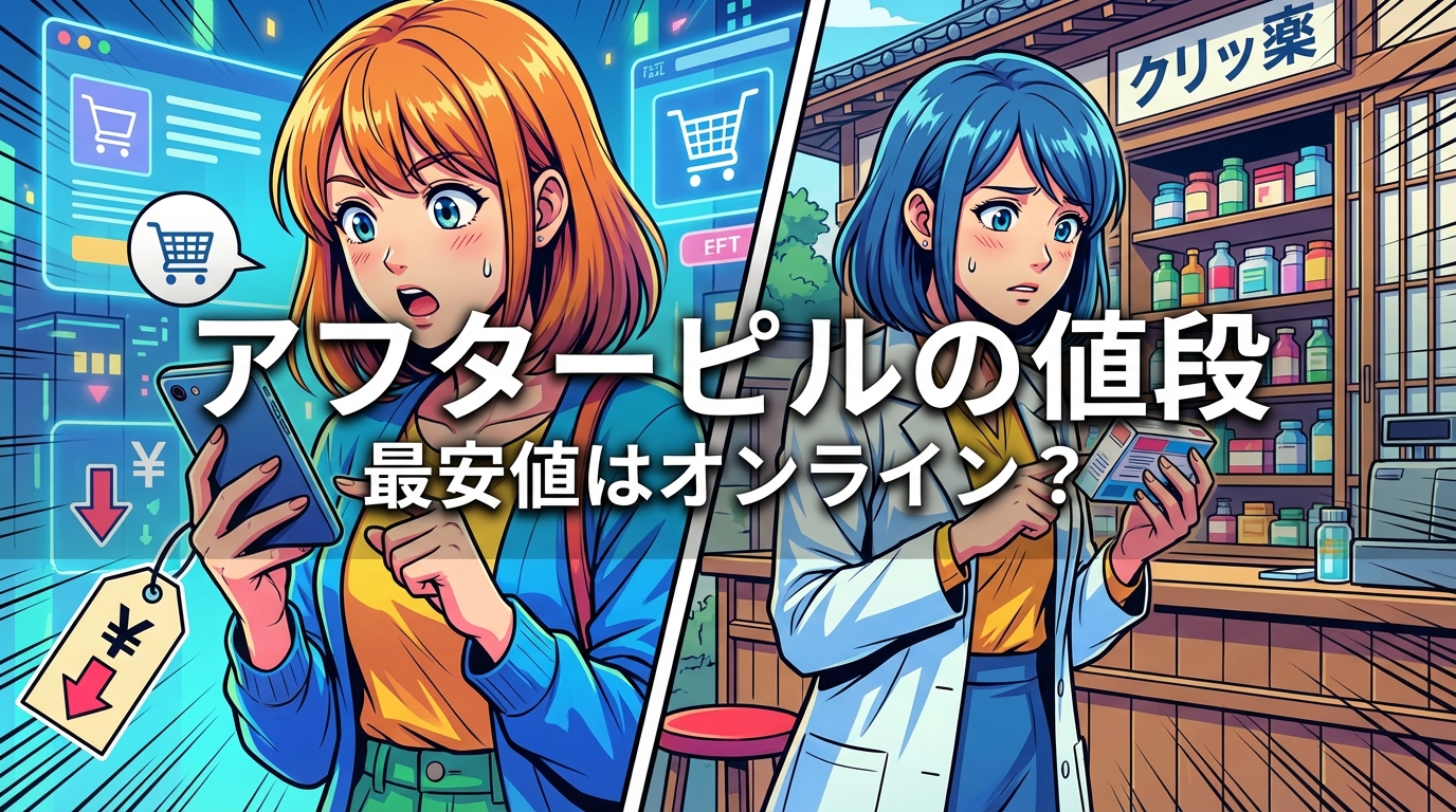 アフターピルの値段、最安値はオンライン？