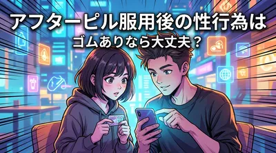 アフターピル服用後の性行為はゴムありなら大丈夫？