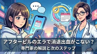 アフターピルのエラで消退出血がこない？