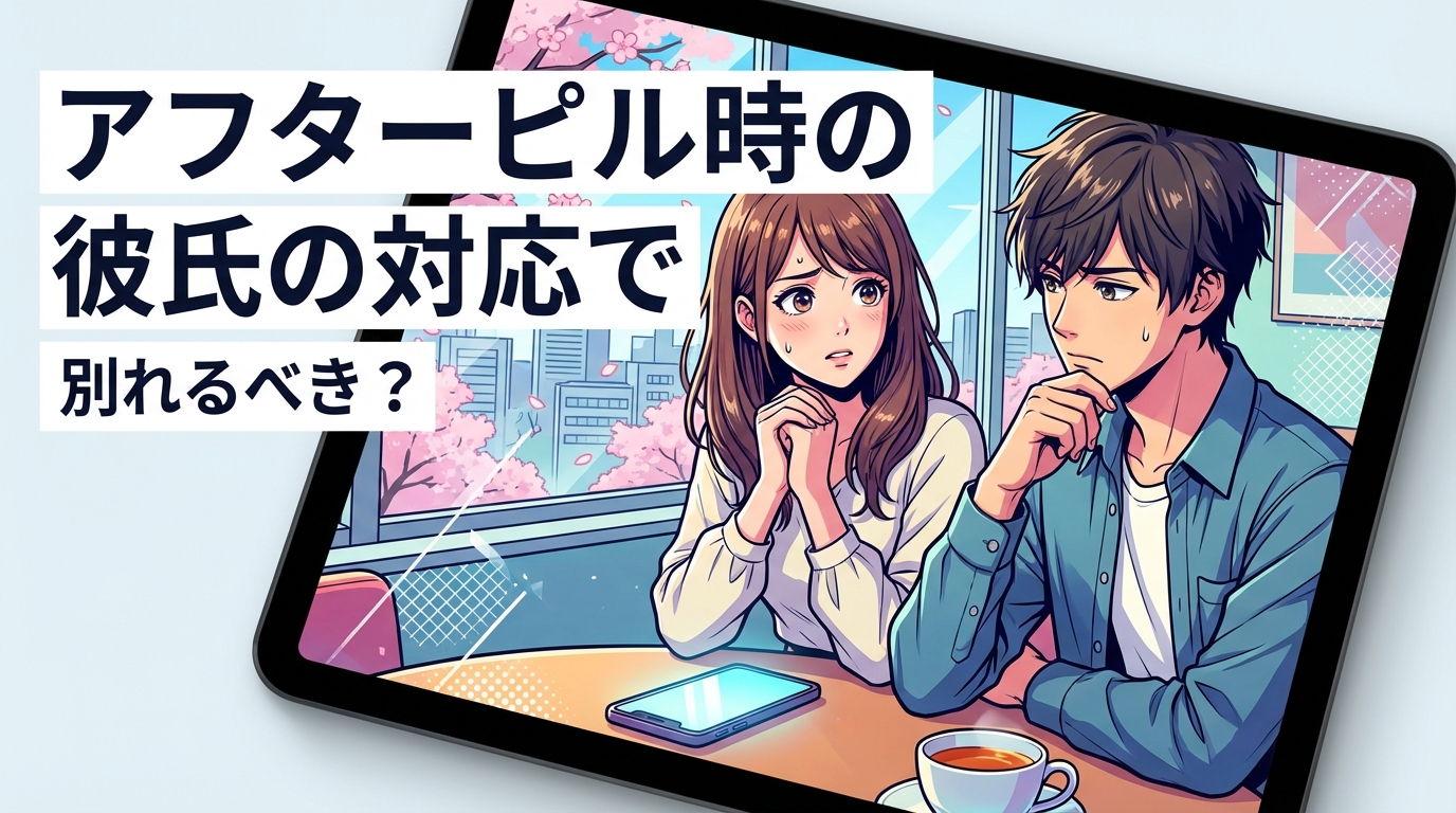 アフターピル時の彼氏の対応で別れるべき？