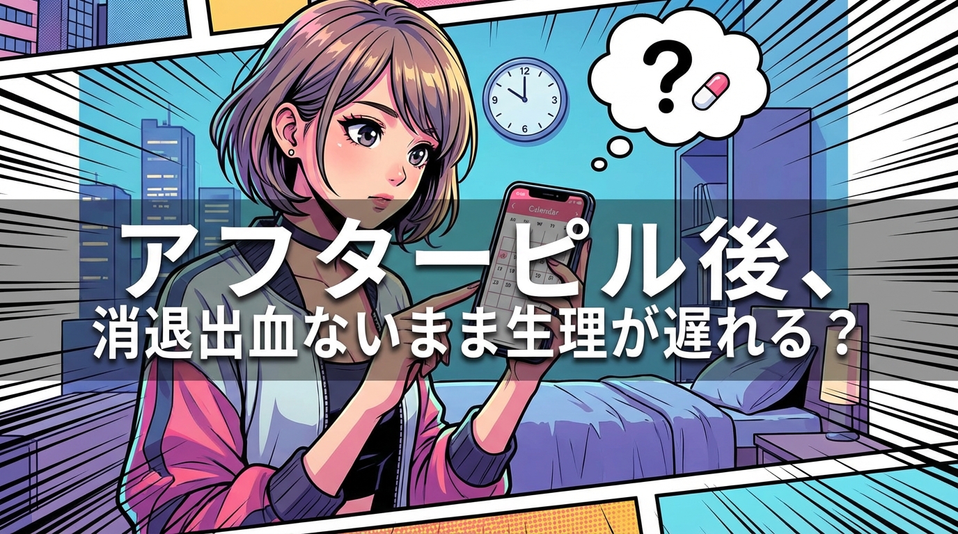 アフターピル後、消退出血ないまま生理が遅れる？