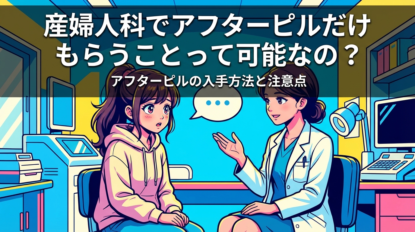 産婦人科でアフターピルだけもらうことって可能なの?