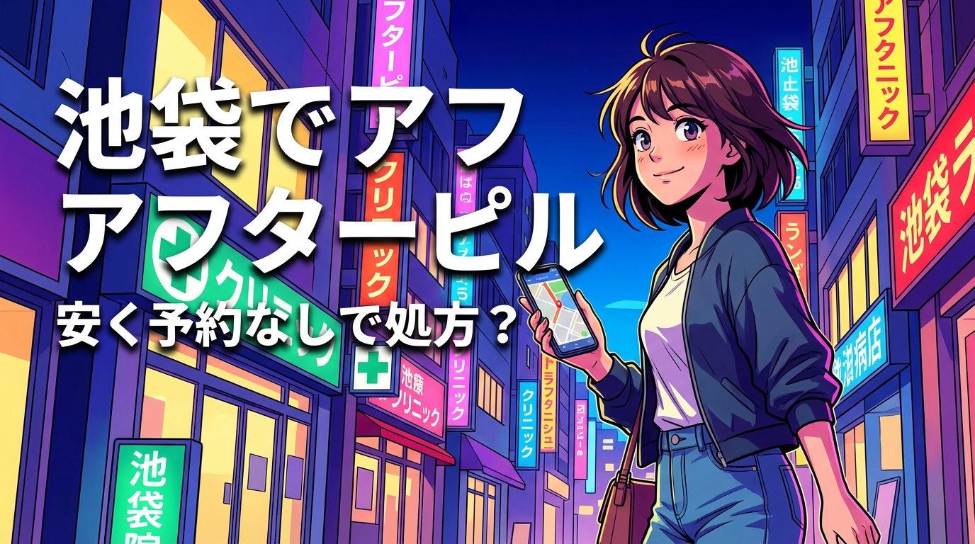 池袋でアフターピルを安く予約なしで処方してもらえる？