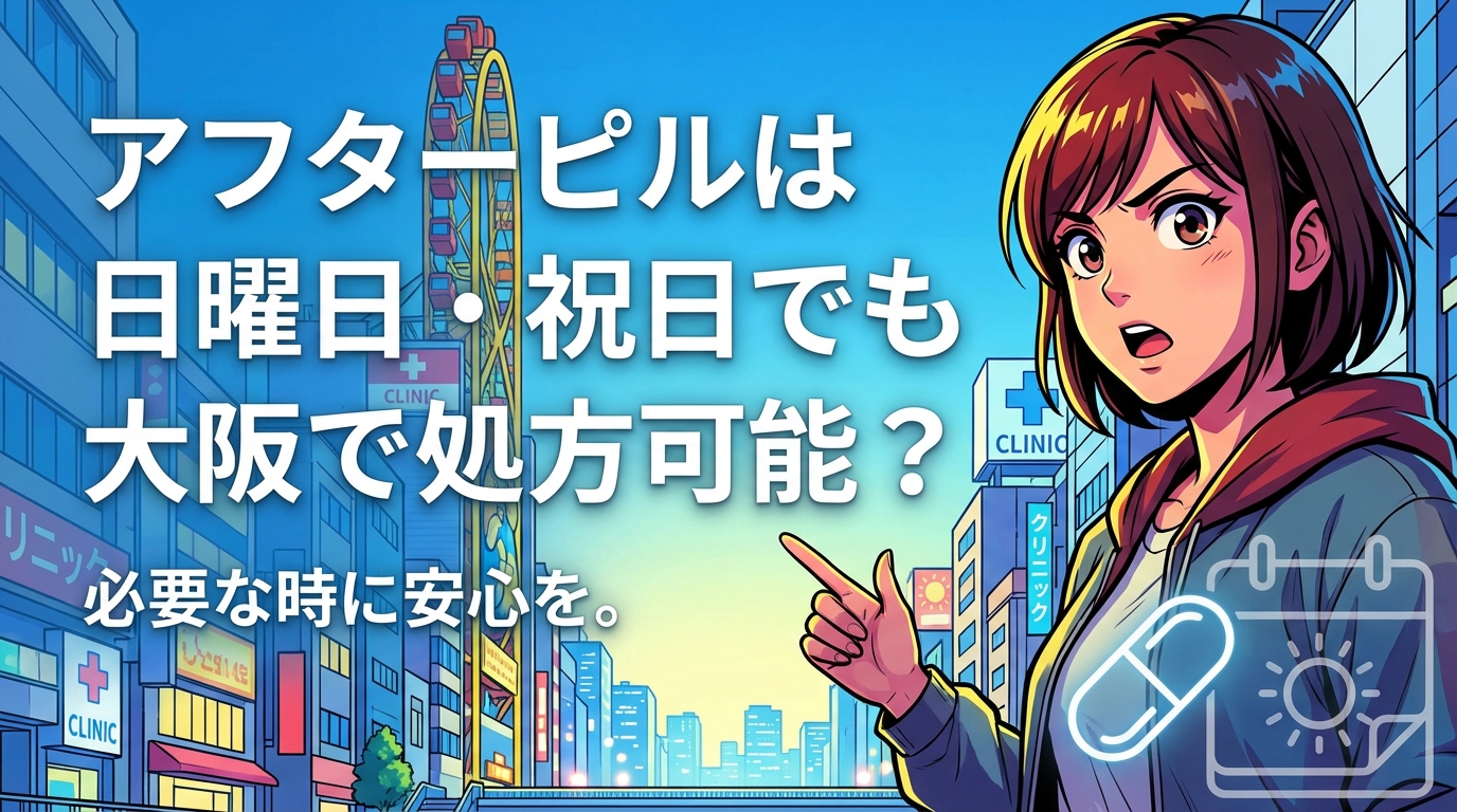 アフターピルは日曜日・祝日でも大阪で処方可能？