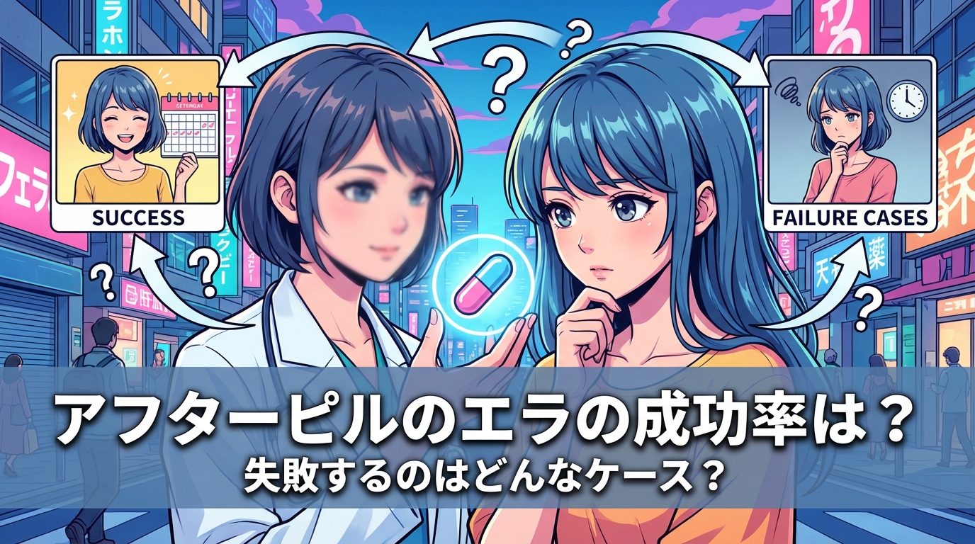 アフターピルのエラの成功率は？失敗するのはどんなケース?