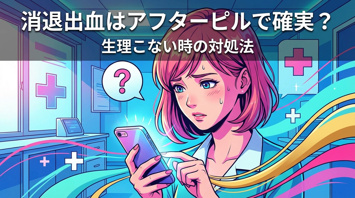 消退出血はアフターピルで確実？生理こない時の対処法