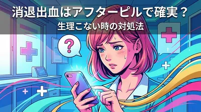 消退出血はアフターピルで確実？生理こない時の対処法