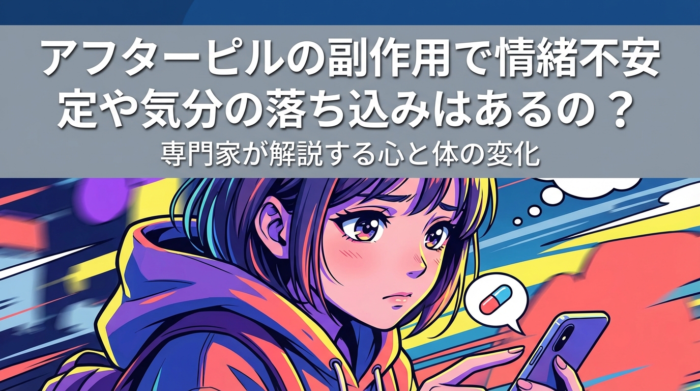 アフターピルの副作用で情緒不安定や気分の落ち込みはあるの？