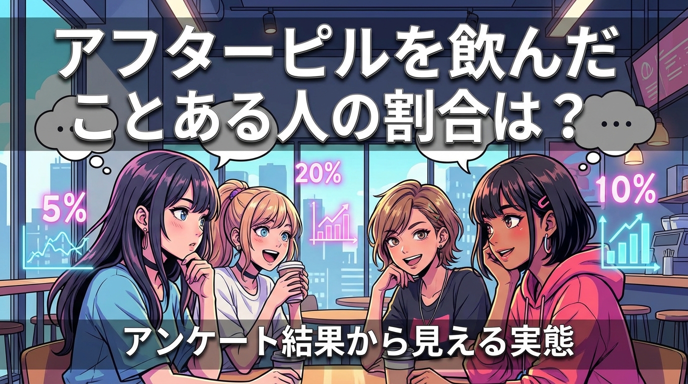 アフターピルを飲んだことある人の割合は？