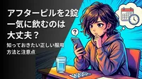 アフターピルを2錠一気に飲むのは大丈夫？