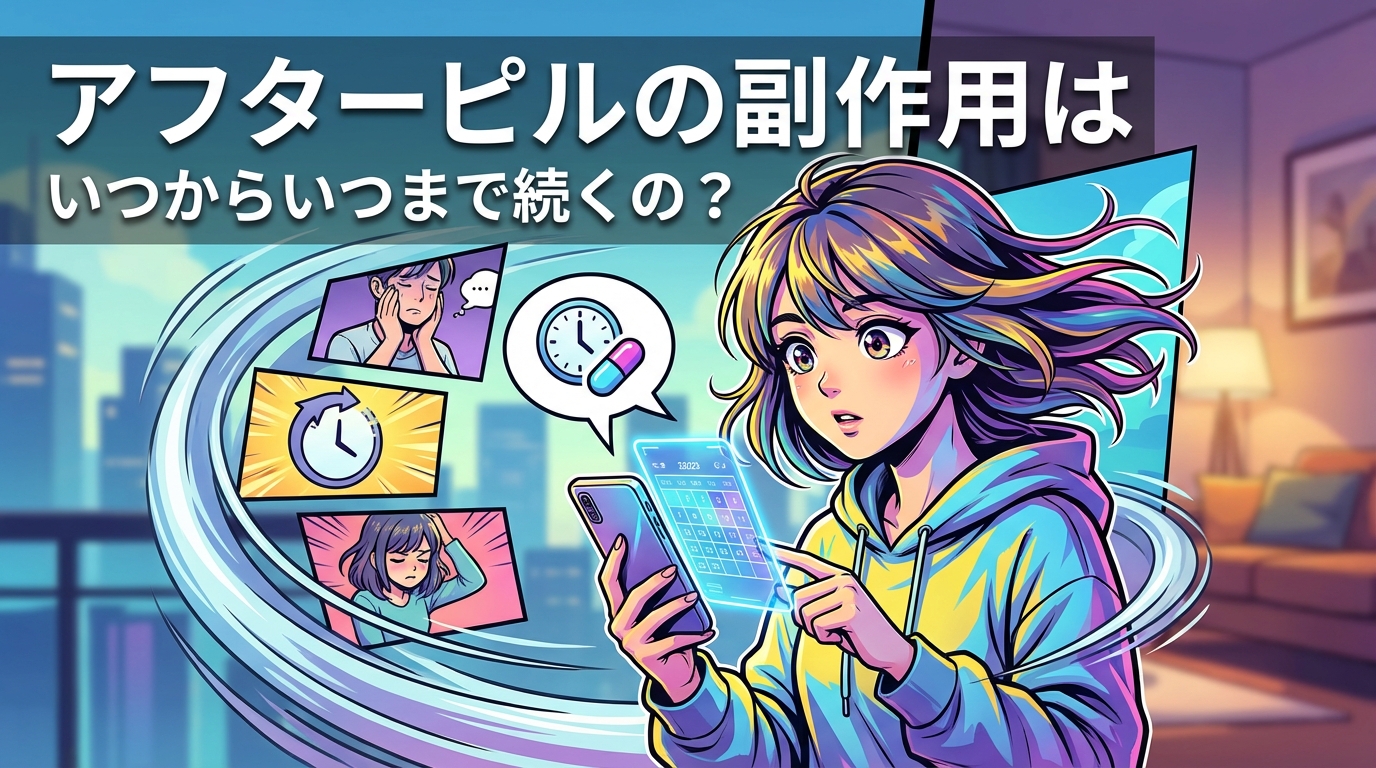 アフターピルの副作用はいつからいつまで続くの?