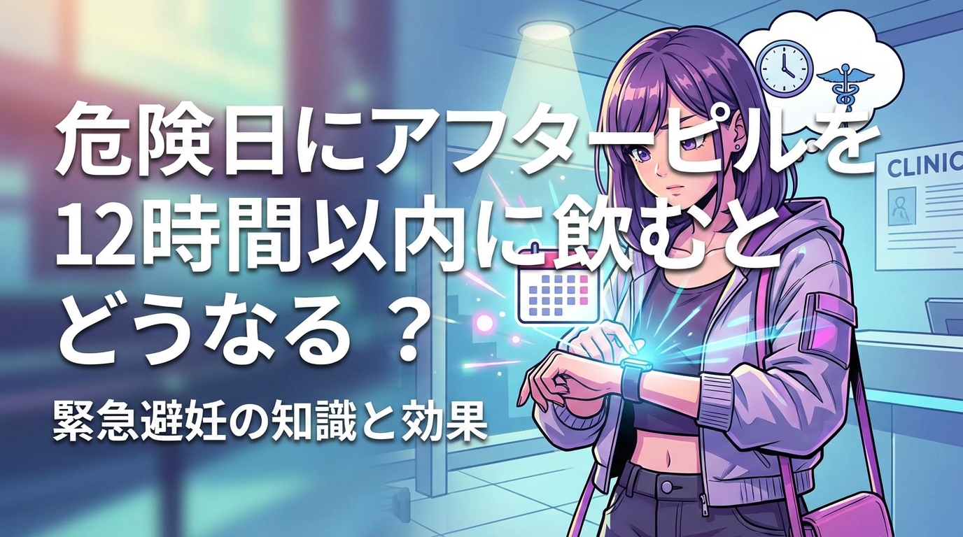 危険日にアフターピルを12時間以内に飲むとどうなる？