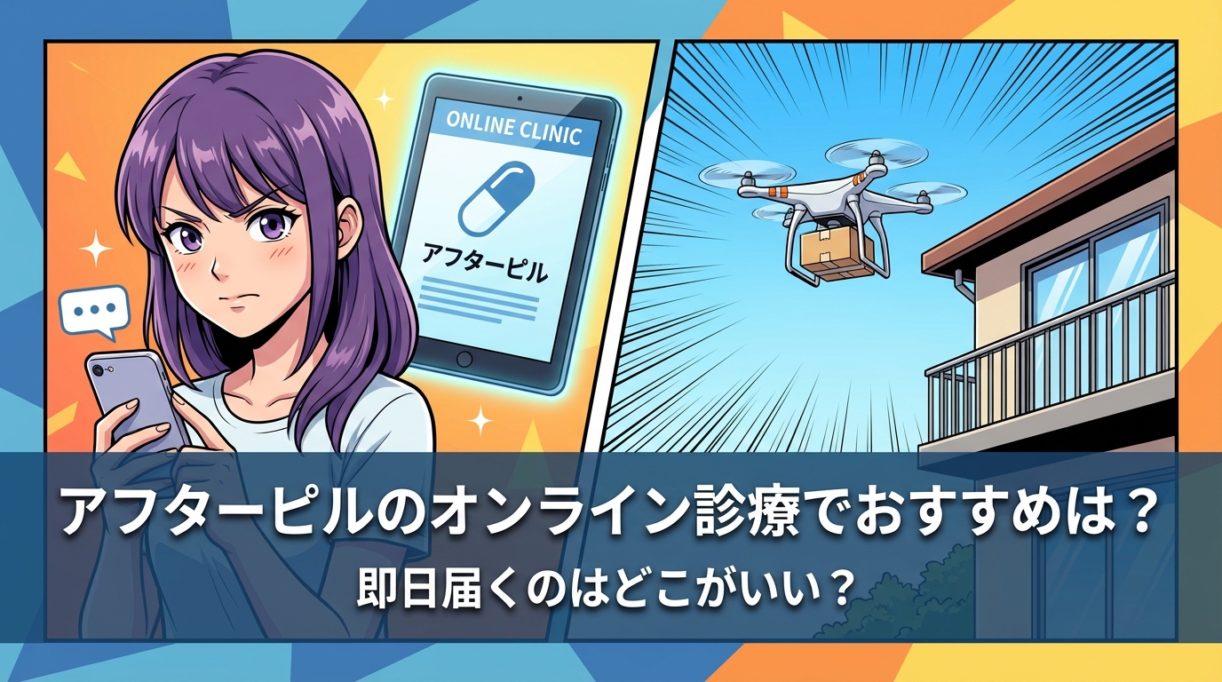 アフターピルのオンライン診療でおすすめは？即日届くのはどこがいい？