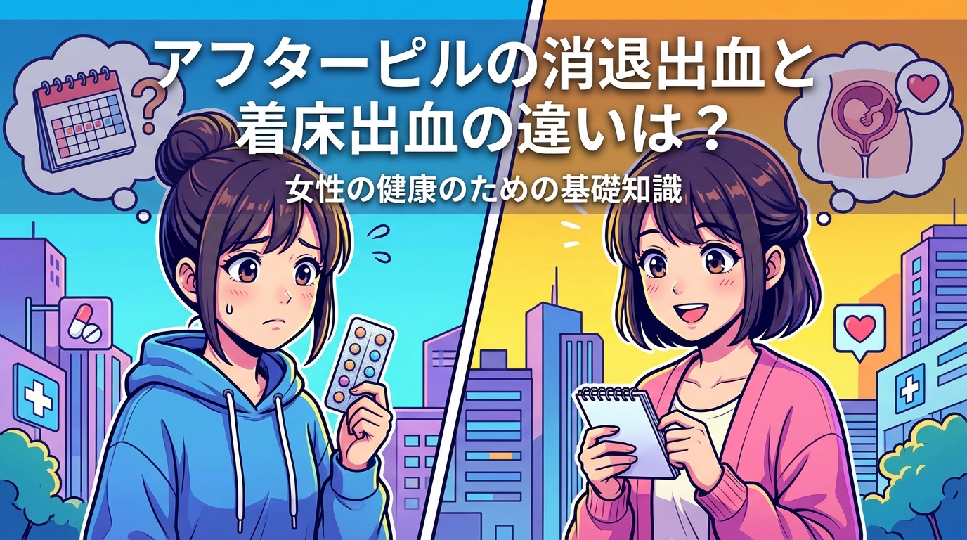 アフターピルの消退出血と着床出血の違いは？