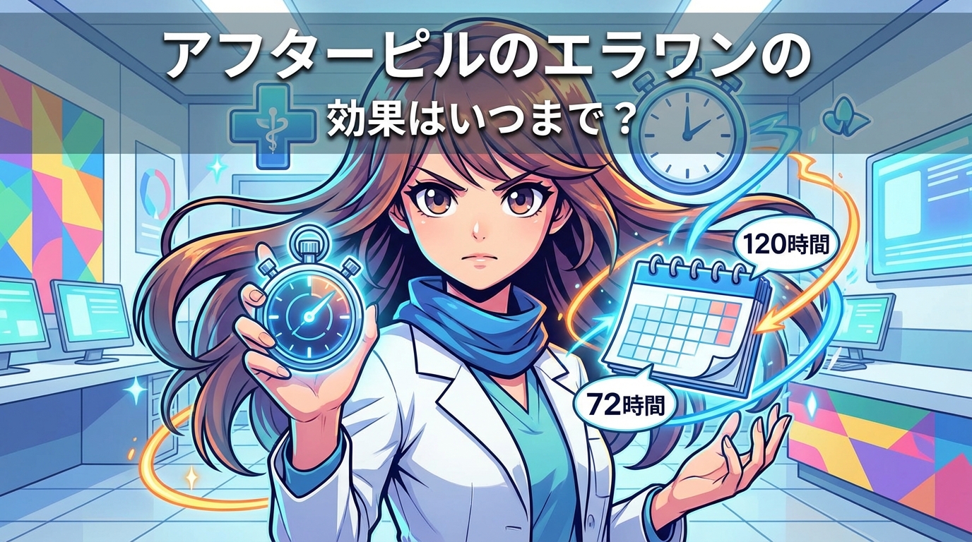 アフターピルのエラワンの効果はいつまで？