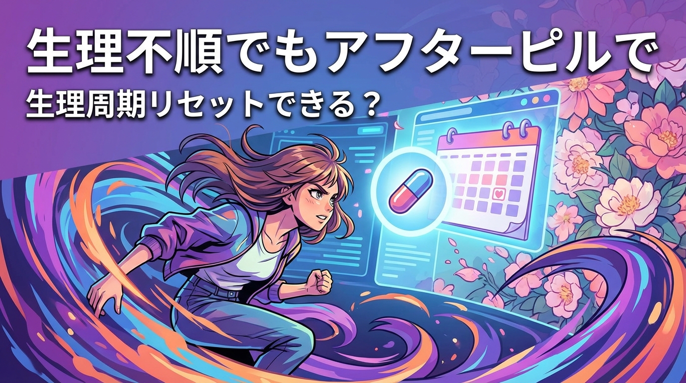 生理不順でもアフターピルで生理周期リセットできる？