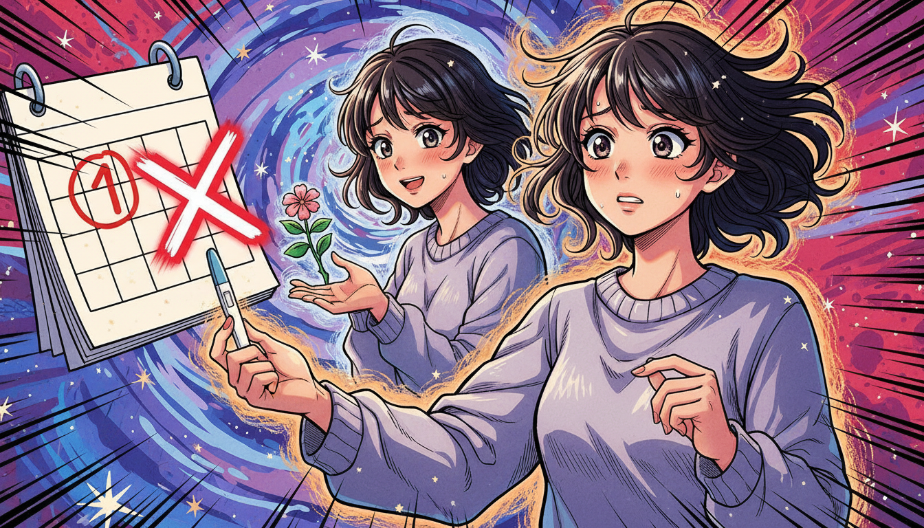 結論：陰性でも生理が来ないのはよくあること、でも油断は禁物