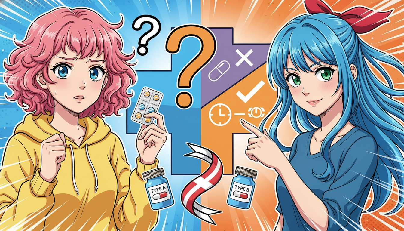 結論：薬の種類によって2錠一気に飲むかどうかは変わる