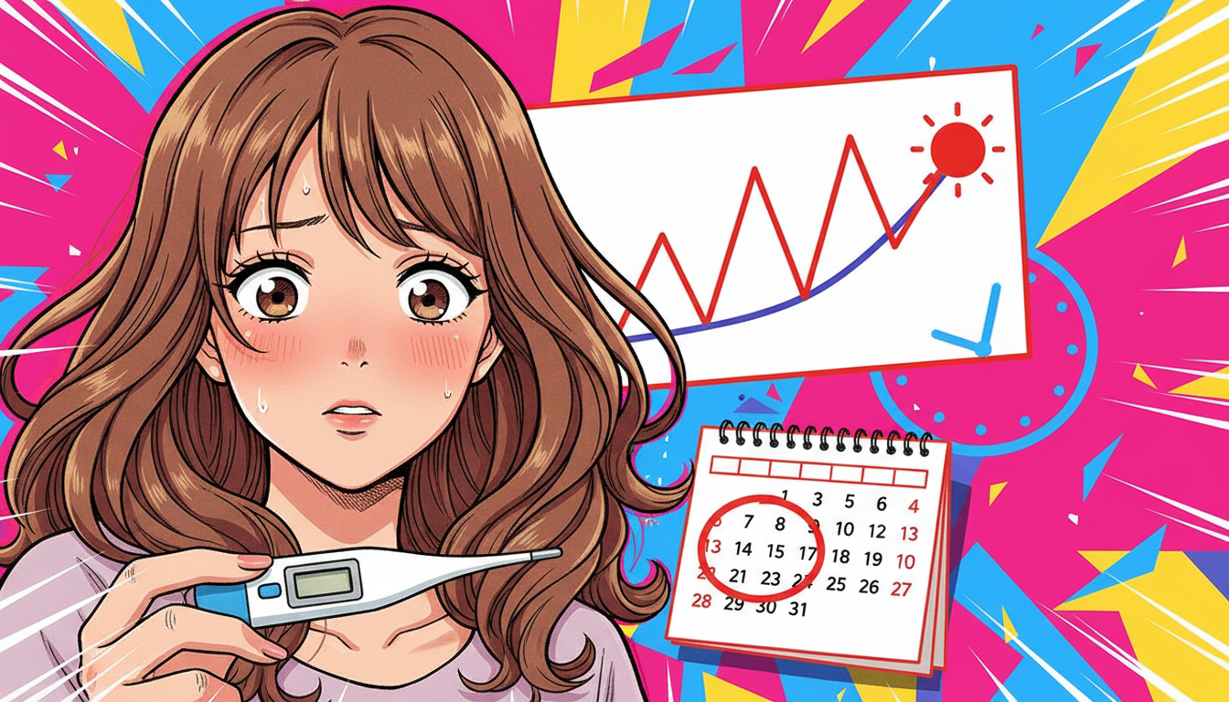 アフターピル服用後の基礎体温は高温期が続く