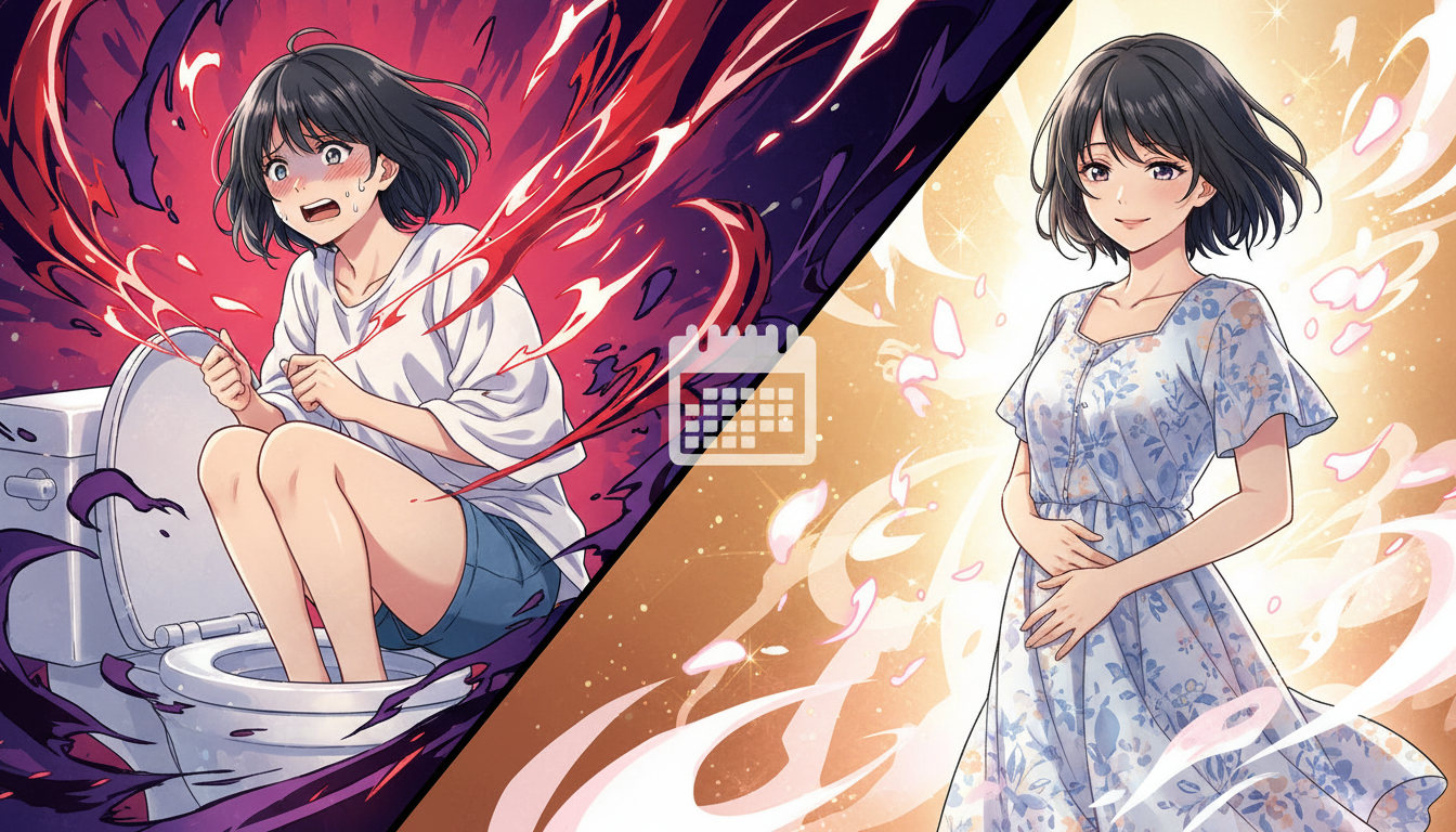 消退出血と着床出血の違いは、タイミングと量で見分けられる